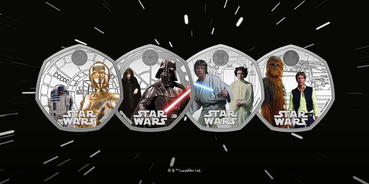 Un cadeau royal pour les fans de Star Wars : la Monnaie britannique a sorti une collection numismatique à l'effigie des personnages de la saga cinématographique emblématique.