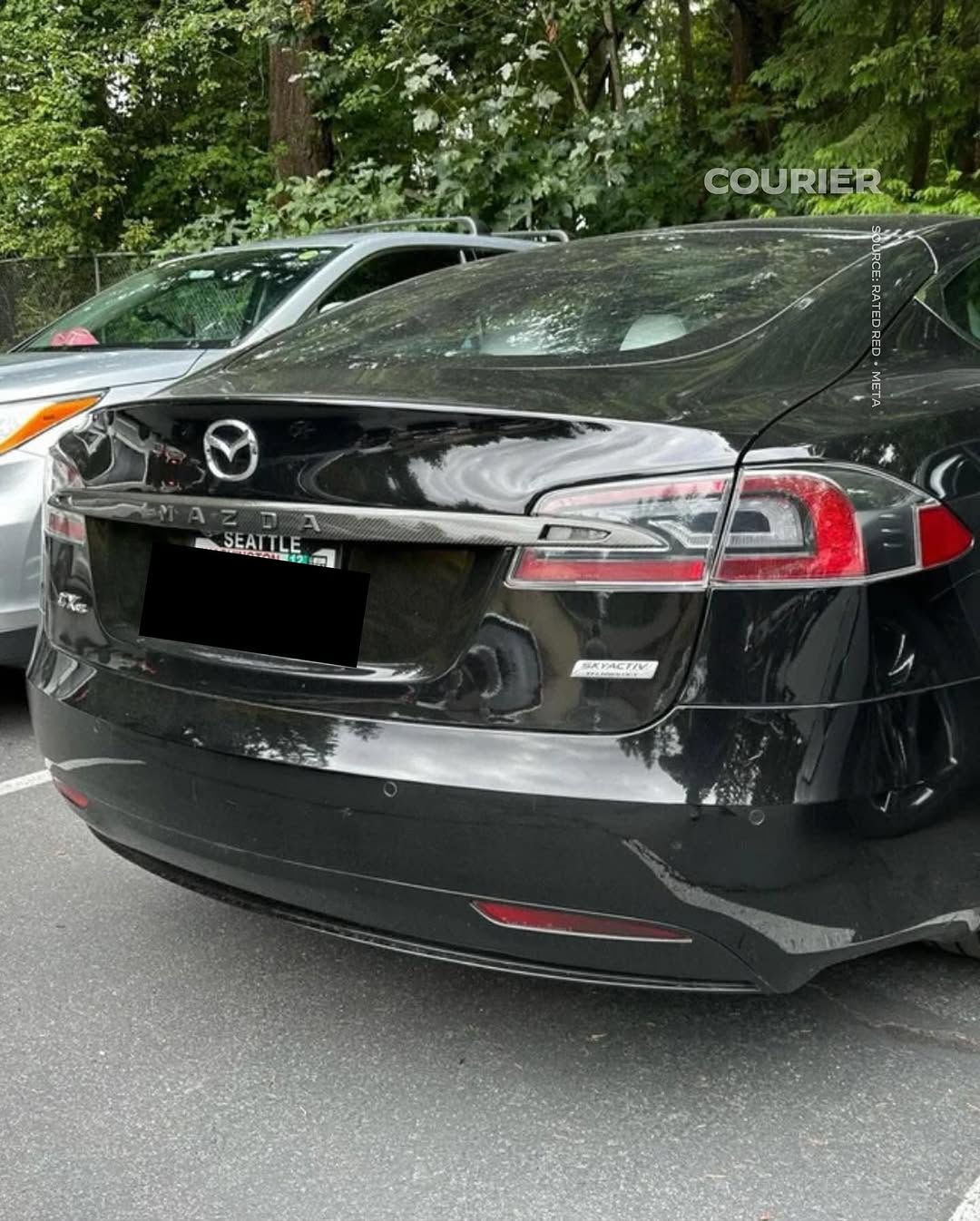 Tesla owners disguising their vehicles as a protest against Elon Musk