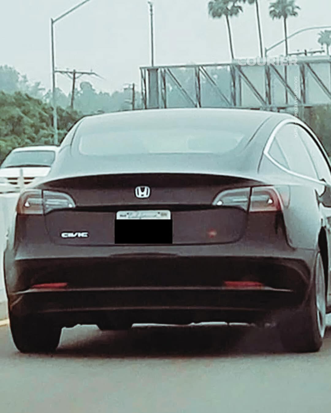 Creative protests by Tesla owners through vehicle modifications