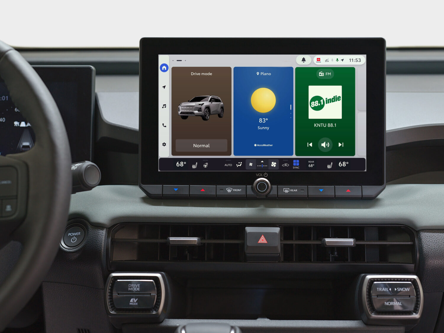 Toyota Audio Multimedia 3-Widget Home Screen