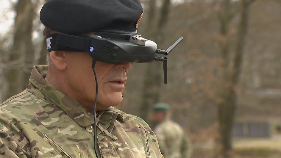 Militaires danois lors d'exercices