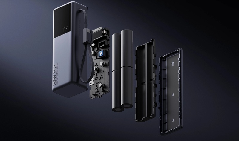 Ілюстрація Xiaomi Power Bank PB2165 і упаковка