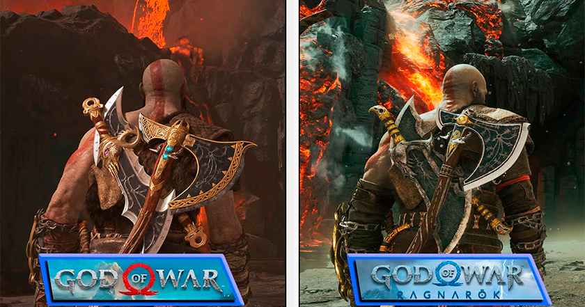 Шалений прогрес: блогер порівняв ПК версію God of War 2018 на ультра налаштуваннях та God of War Ragnarok на PlayStation 5