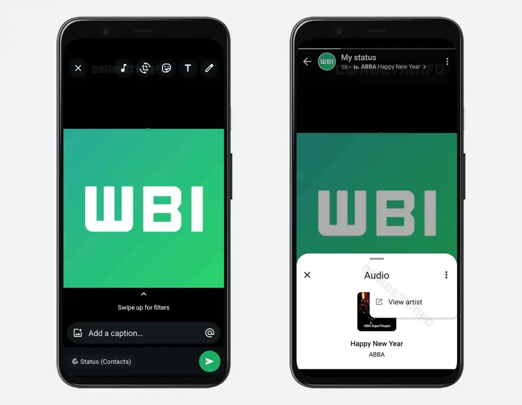 Статус WhatsApp с музыкой