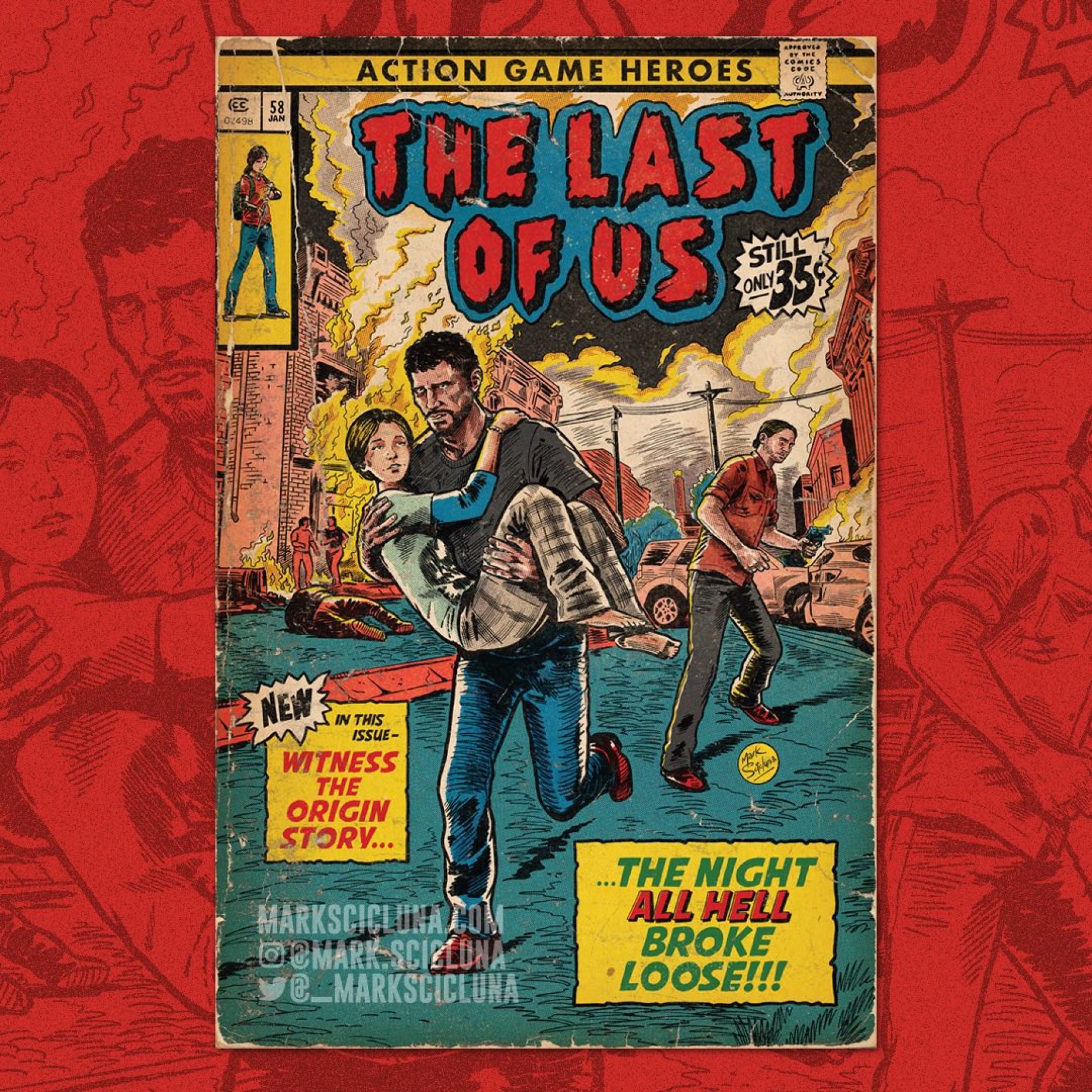 The result is impressive: the former illustrator of Rockstar Games creates covers for retro comics about video games-3