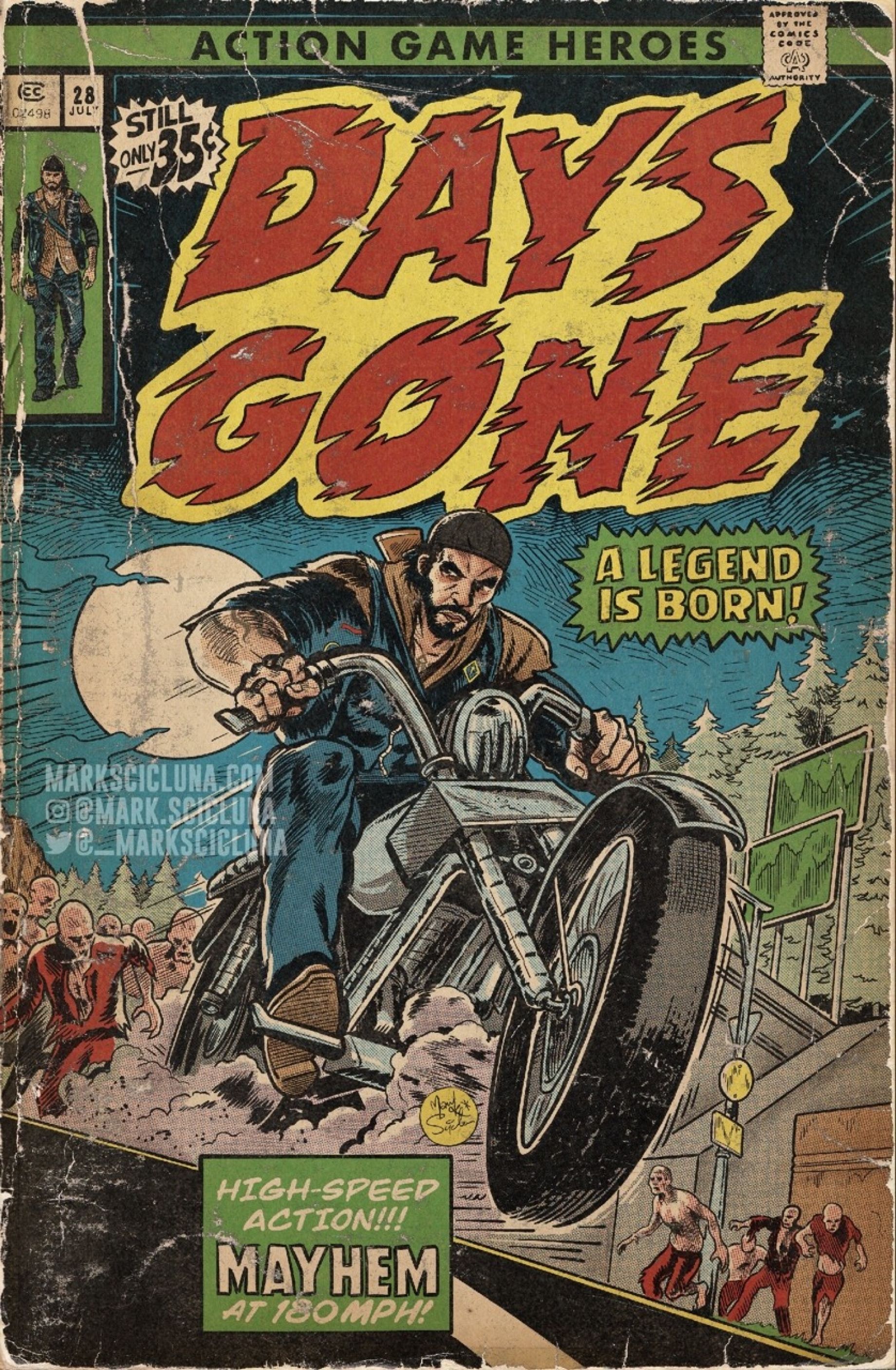 The result is impressive: the former illustrator of Rockstar Games creates covers for retro comics about video games-5