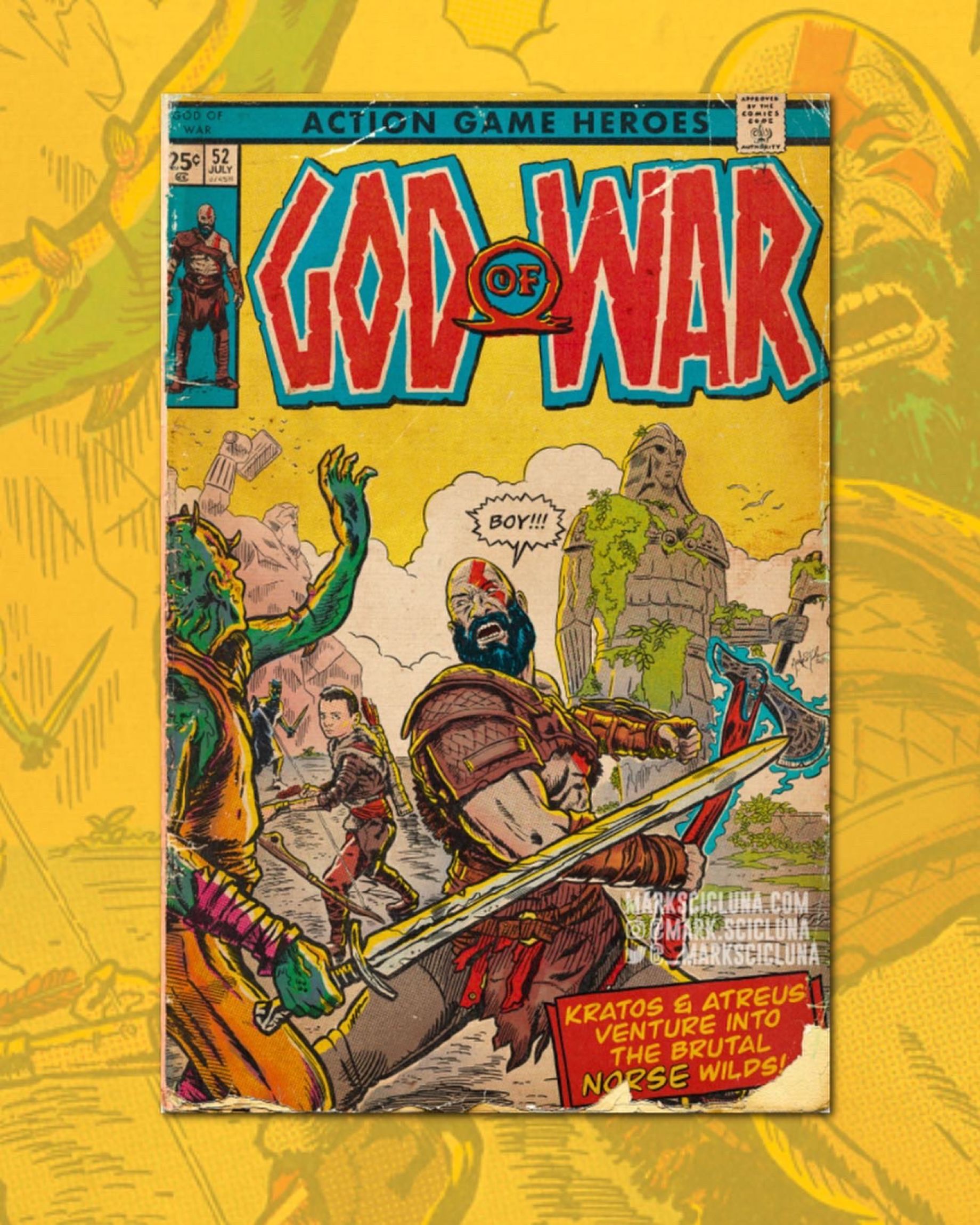 The result is impressive: the former illustrator of Rockstar Games creates covers for retro comics about video games