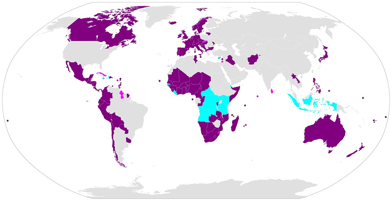 Illustration des États parties à la convention sur les armes à sous-munitions