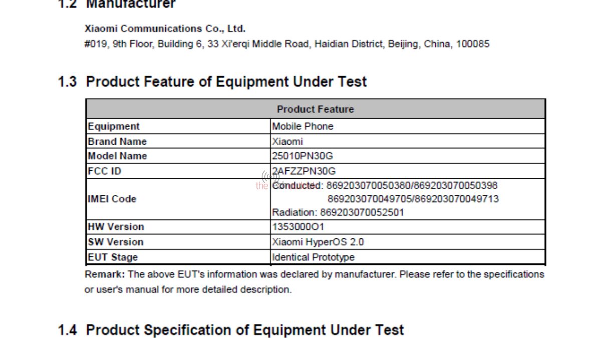 Xiaomi 15 Ultra - Version mondiale sur FCC