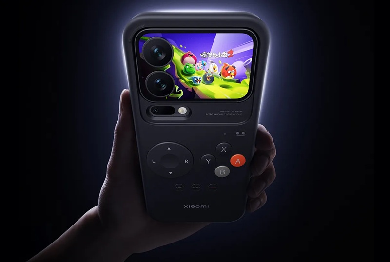 Retro Handheld Console Case для Xiaomi 17 Pro з грою Angry Birds