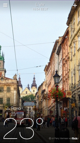 Приложения для iOS. Обзор Yahoo! Weather-7 Приложения для iOS. Обзор Yahoo! Weather-7
