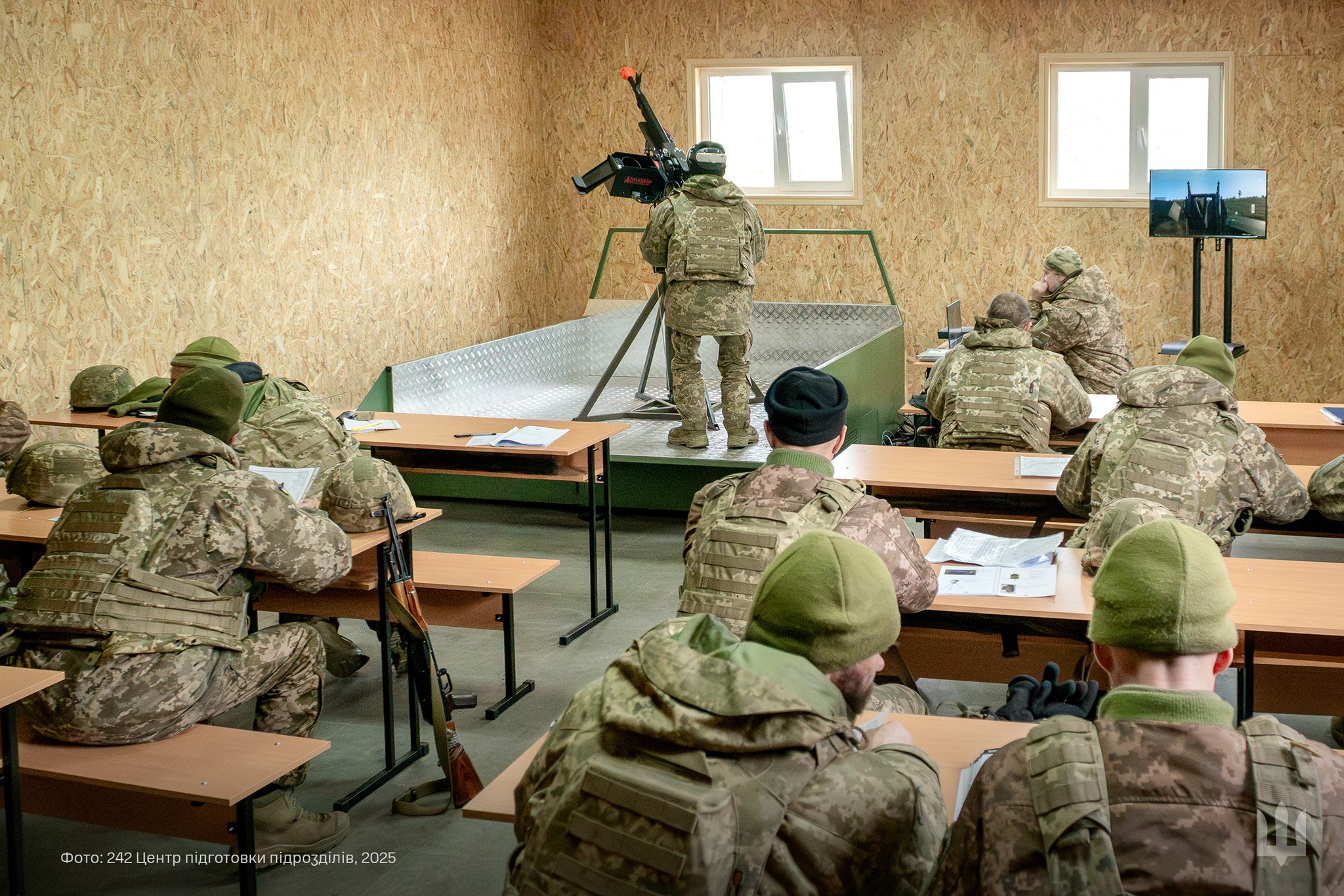 Machine gun simulator in VR