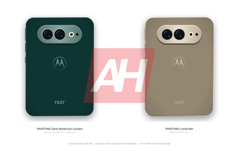 Цветовые варианты складного смартфона Motorola