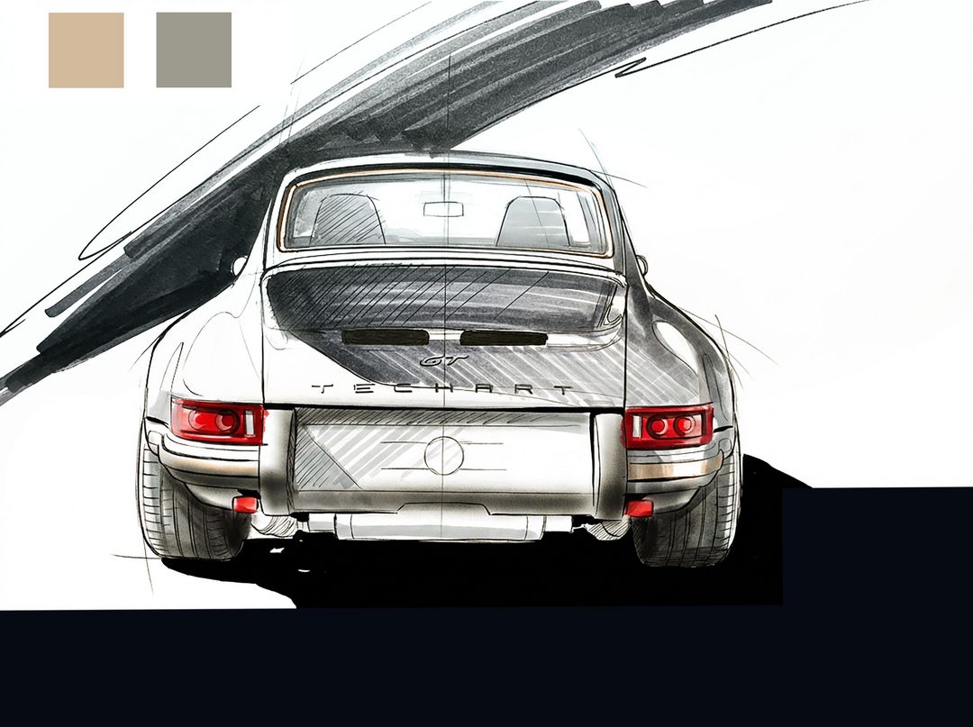 Дизайн Techart GTclassic в стиле 60-х