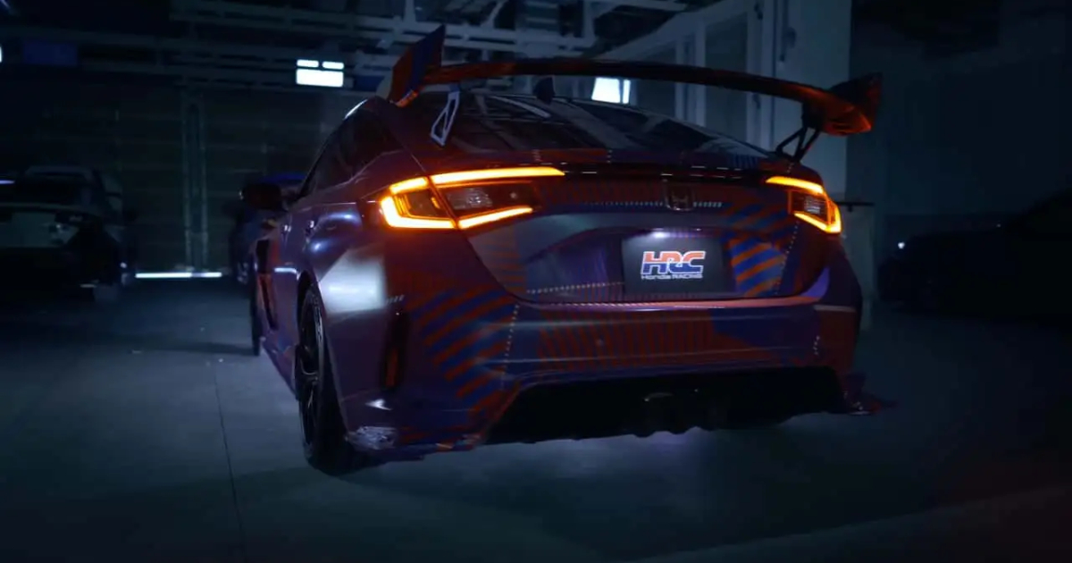 Задняя часть Honda Civic Type R HRC 2026