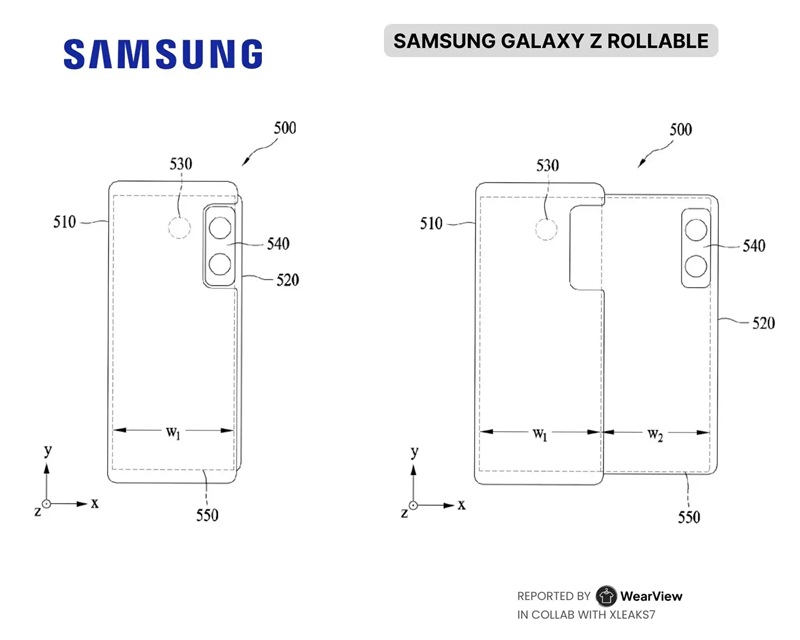 Патент Samsung на розсувний екран