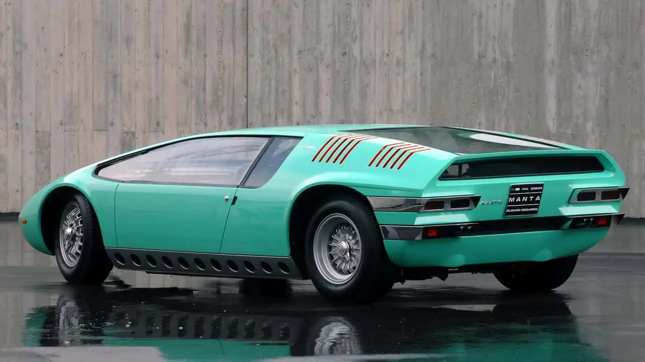 Side view of Bizzarrini Manta prototype