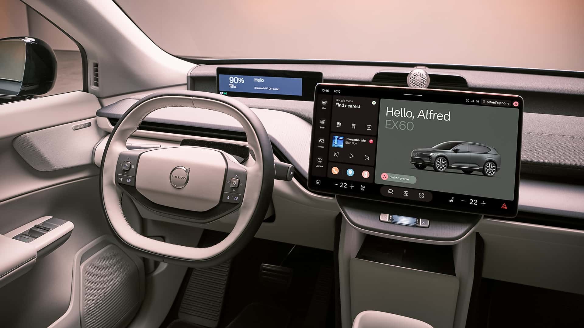 Интерьер Volvo EX60