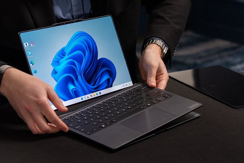 ThinkBook Modular AI PC with two screens