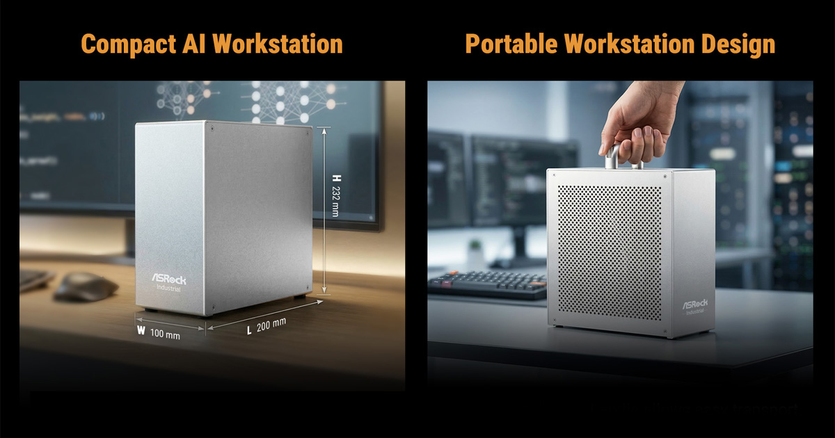 Габарити та розміри AI BOX-A395 від ASRock