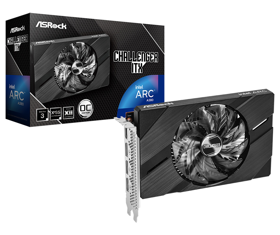 ASRock Intel Arc A380 Challenger ITX 6GB OC