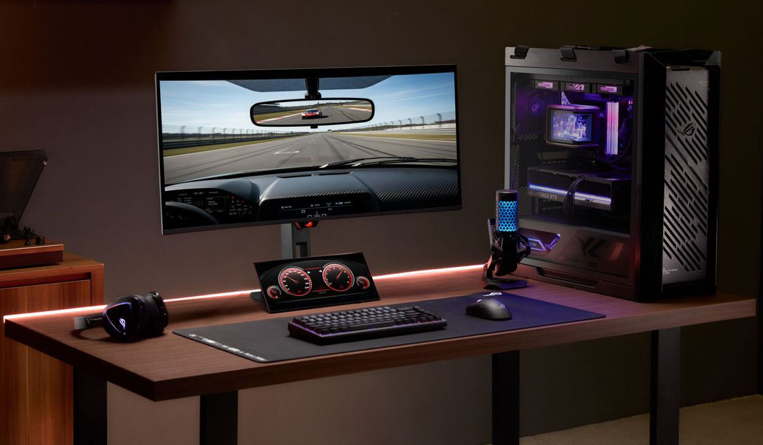 ROG Strix XG129C у ролі додаткової панелі