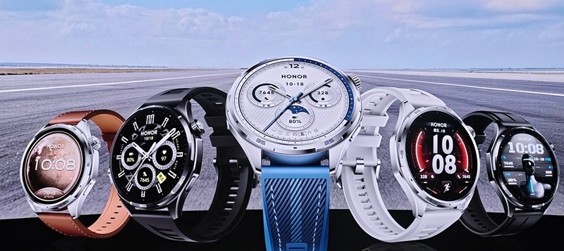 The Watch 6 Plus is available in five colors, including Flying Blue, Racing Gray, and Shadow Black.