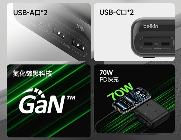 Основні специфікації зарядної станції Belkin