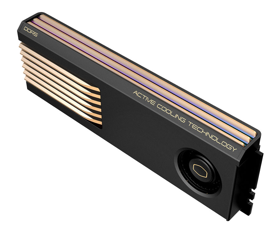 Модули памяти MasterDIMM AC с активным охлаждением, вид сбоку