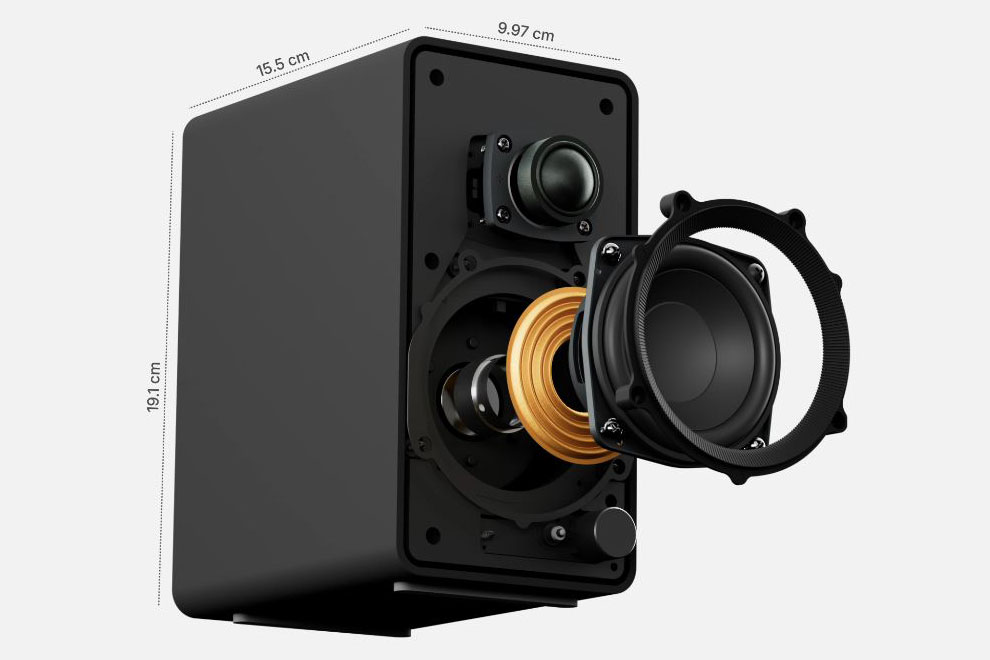 Размеры системы Creative XF1