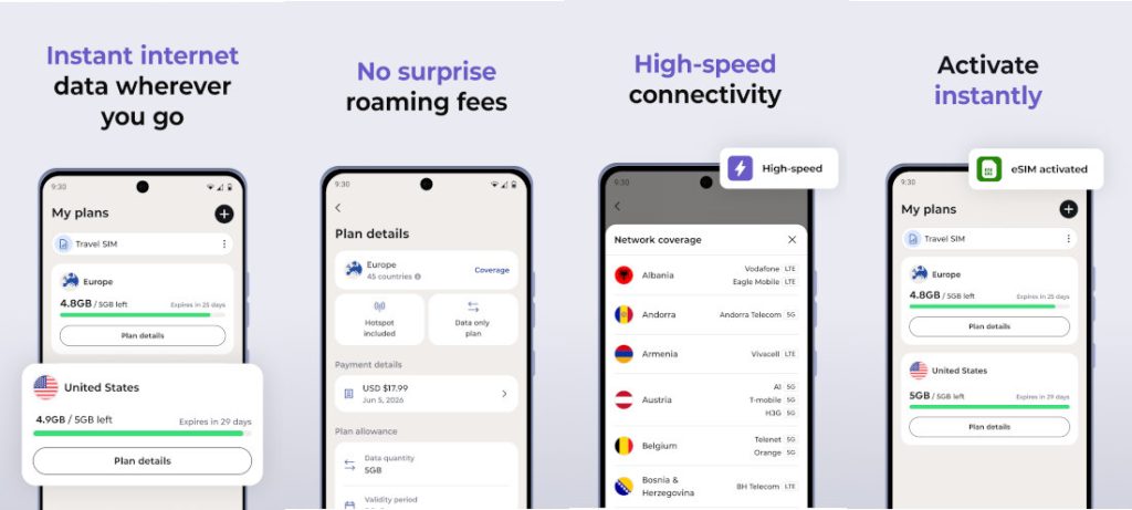 Интерфейс мобильного приложения Motorola Global Connect