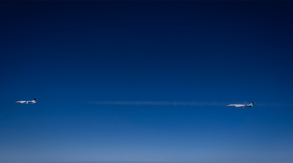 Gulfstream G700 во время полета