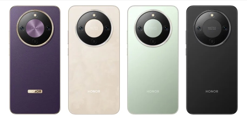 Honor X70 Pro Max en coloris Phantom Purple.
