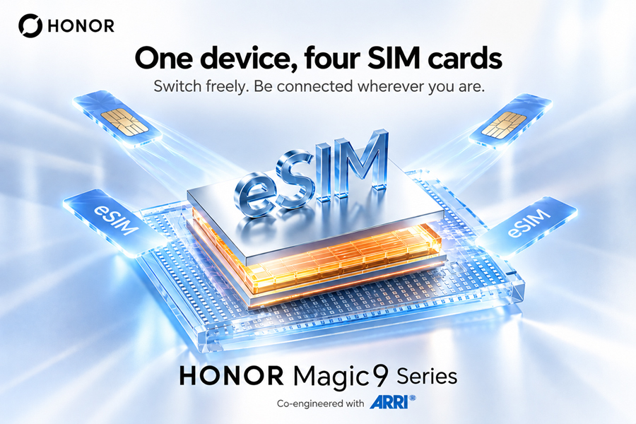 Honor Magic 9 Pro Max — Black Diamond display with 5,600 silicon nitride layers and 1.5% reflection coefficient.