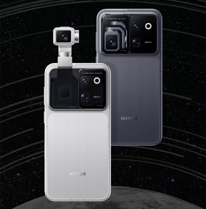 Honor Robot Phone photo module with dual 200 MP sensors