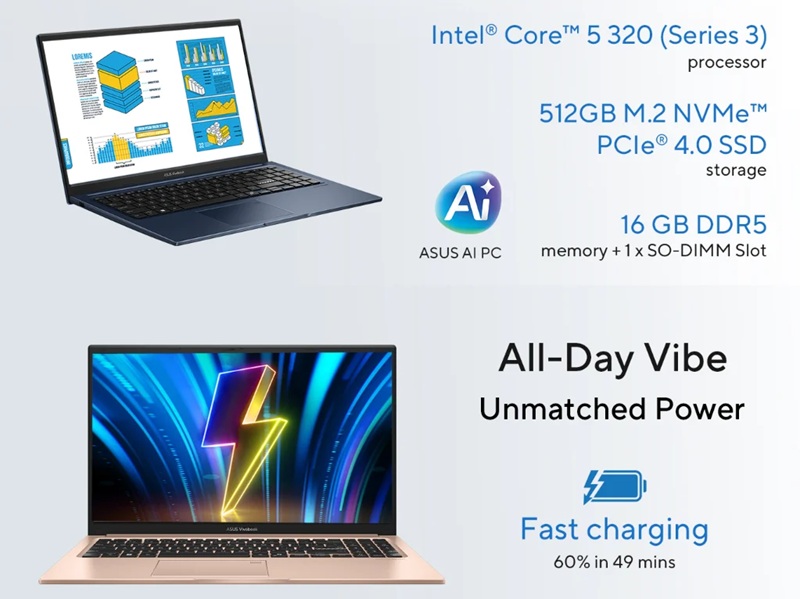 Asus Vivobook 15 (2026) дизайн