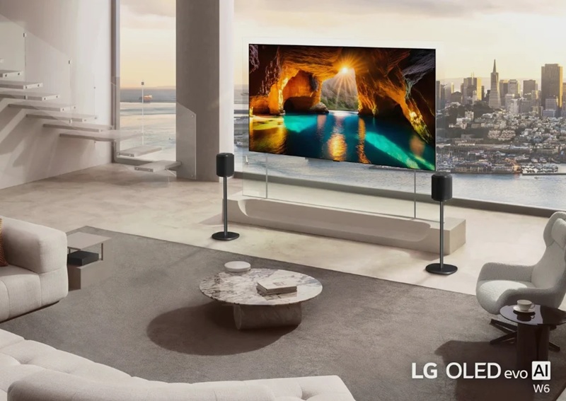 LG TV G6 at the exhibition