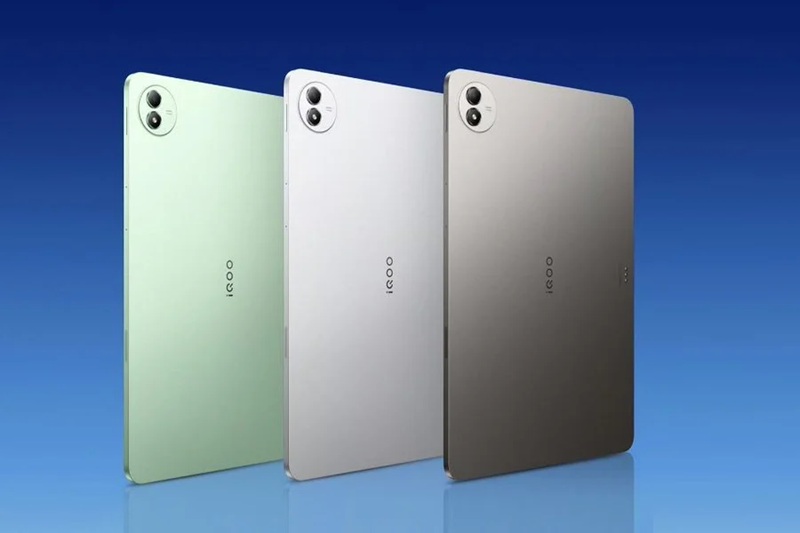 iQOO Pad6 Pro — available in grey, silver, and mint.