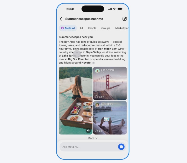 Застосування Meta AI в Facebook