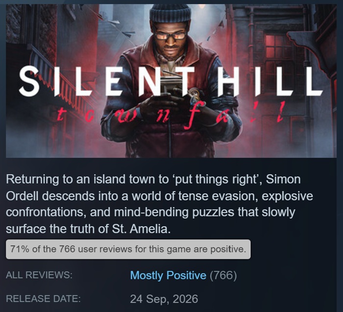 Скриншот із гри Silent Hill: Townfall