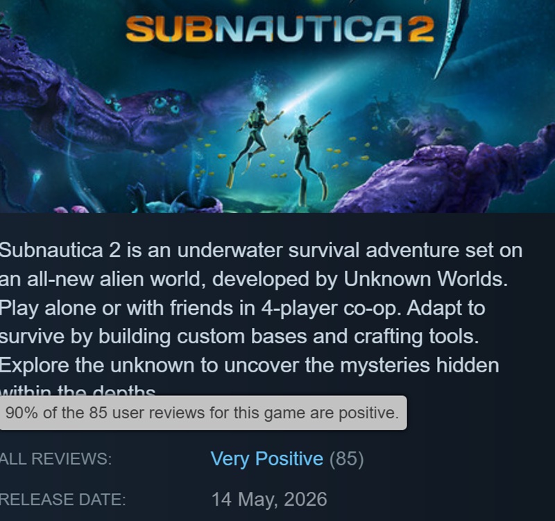 Підводний пейзаж з Subnautica 2