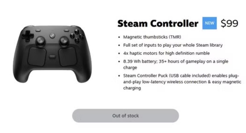 Изображение оригинального Steam Controller 2