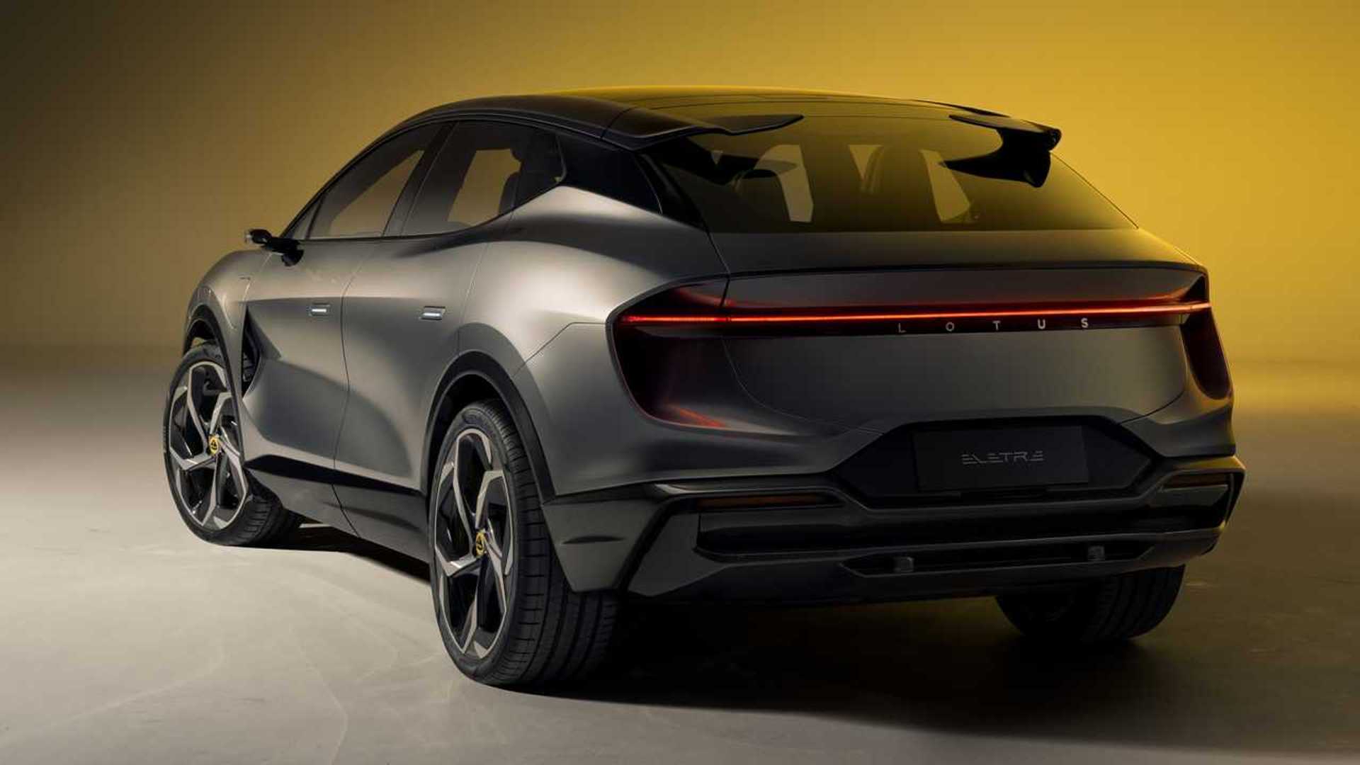 Сірий Lotus Eletre ззаду
