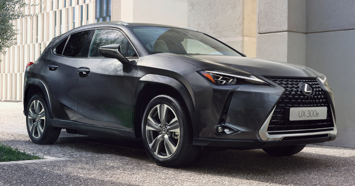 Lexus UX 300e car side view