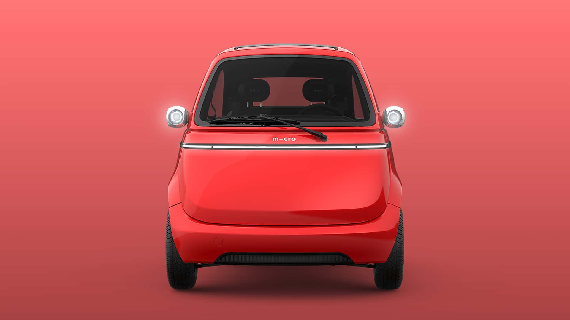 Microlino interior in red