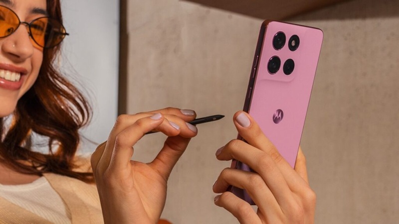 Close-up of the front panel of Moto G Stylus 2026