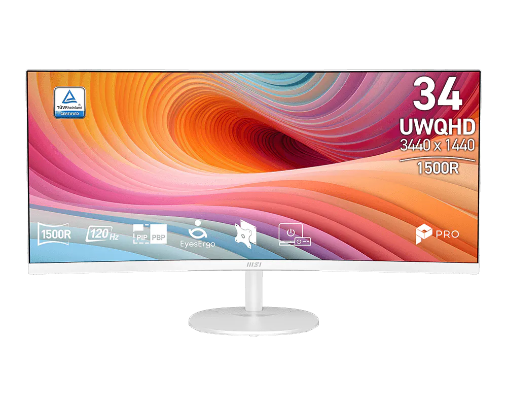 MSI Pro MP341CQW E12 монітор передній вигляд