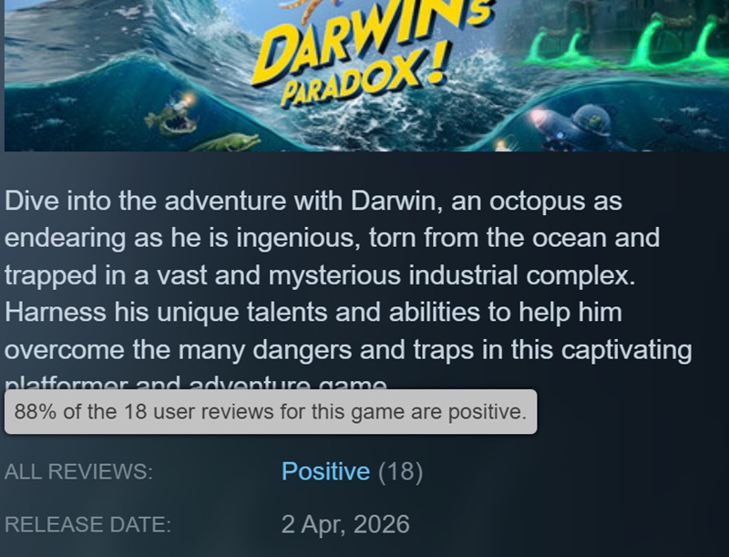 Ігровий процес Darwin's Paradox
