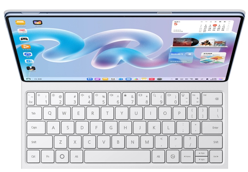La MatePad Pro 2026 en finition Soft Light Edition, avec traitement nanogravé pour réduire les reflets.