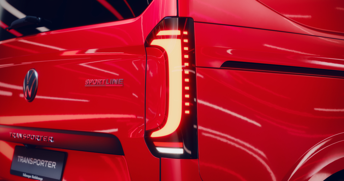 Дизайн задних фар Volkswagen Transporter Sportline